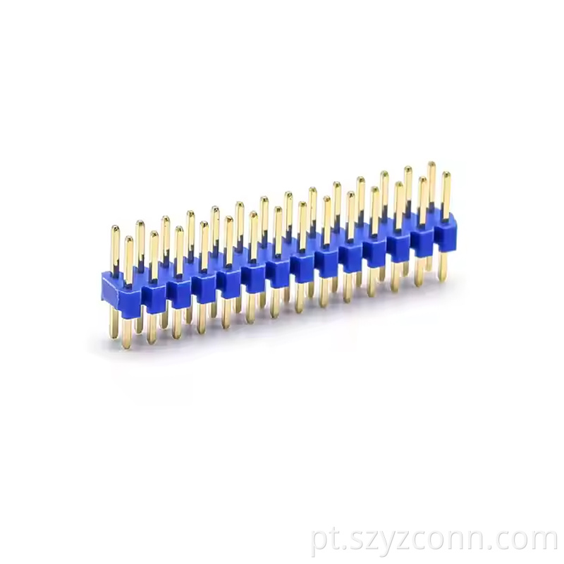 Cabeçote de pino de passo de 2,0 mm fileira dupla reta SQ0,5 mm H1,01,52,0 mm 21P-240P azul (3) 2.0mm Pitch Pin Header Dual Row Straight SQ0.5mm H1.01.52.0mm 21P-240P Blue (3)